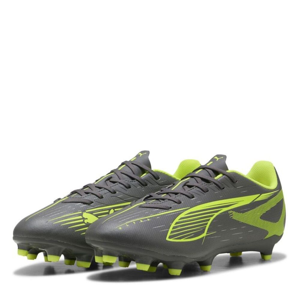 Puma Mens Ultra Play Firm Ground Football Boots / Silver/Yellow